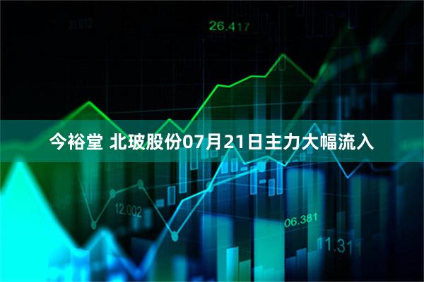 今裕堂 北玻股份07月21日主力大幅流入